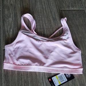 Nwt Under Armour light pink mesh work out bra
